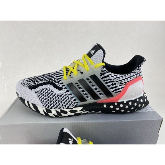 Adidas Ultraboost 5.0 DNA Multi Pattern Black White Men's Size 10 Shoes - Picture 5 of 11